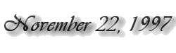 November 22, 1997 label