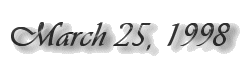 March 25, 1998 label