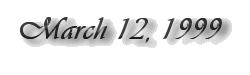 March 12, 1999 label