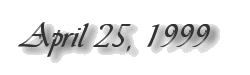April 25, 1999 label