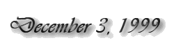 December 3, 1999 label