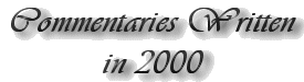 Commentaries Written in 2000 Label
