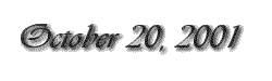 October 20, 2001 2001 label