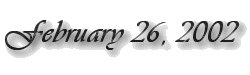 February 26, 2002 label