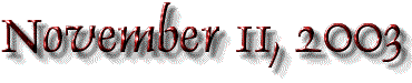 November 11, 2003 label