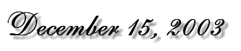 December 15, 2003 label