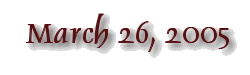 March 26, 2005 label
