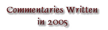 Commentaries Written in 2005 Label