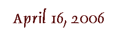 April 16, 2006 label
