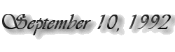 September 10, 1992 label