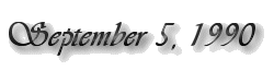 September 5, 1990 label